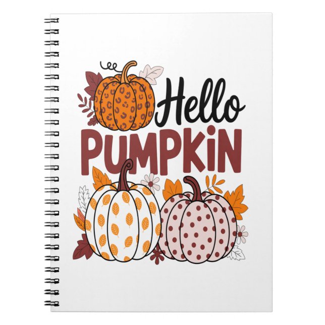 Hej Pumpkin Png, Fall Vibes Anteckningsbok (Framsidan)