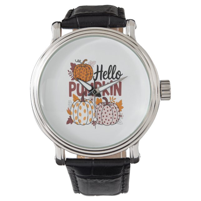 Hej Pumpkin Png, Fall Vibes Armbandsur (Framsida)
