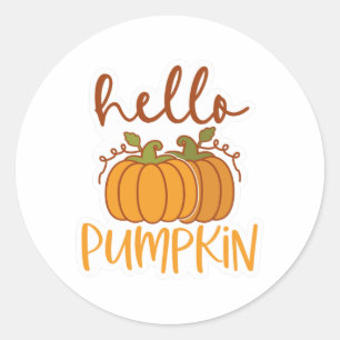 Hej Pumpkin Runt Klistermärke