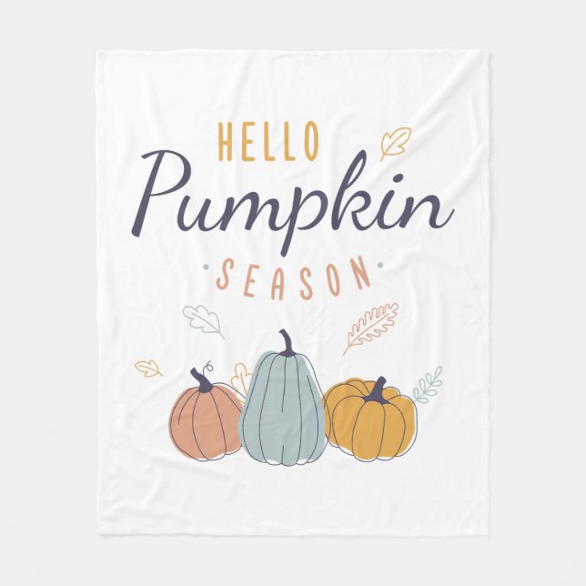 Hej Pumpkin Season Fleecefilt (Framsidan)
