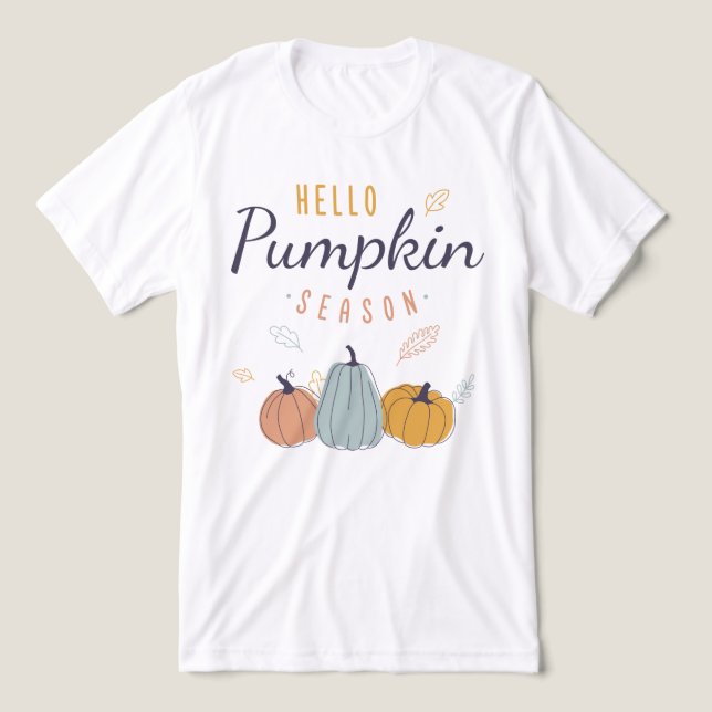 Hej Pumpkin Season T Shirt (Design Framsida)