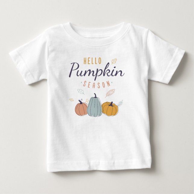 Hej Pumpkin Season T Shirt (Framsida)
