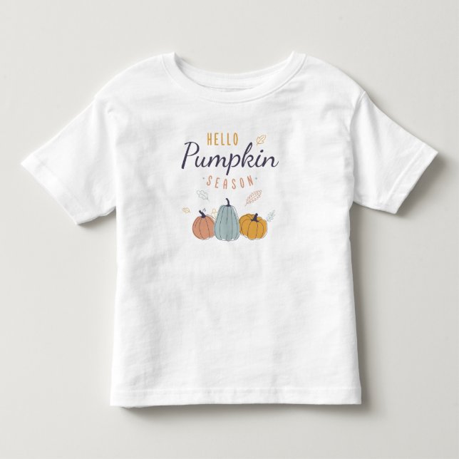 Hej Pumpkin Season T Shirt (Framsida)