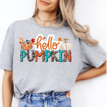 Hej Pumpkin Shirt Halloween Autumn Fall Vibe