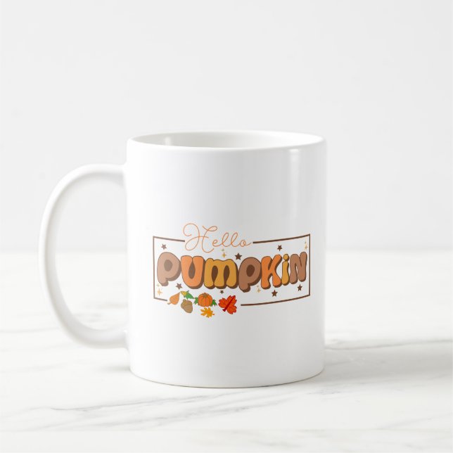 Hej Pumpkin Tacksgiving Kaffemugg (Vänster)