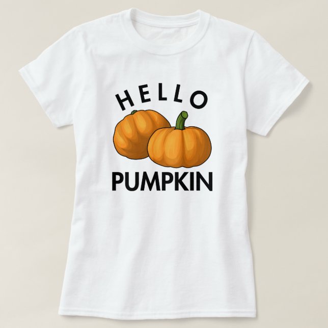 Hej Pumpkin Warm Autumn Days T Shirt (Design framsida)
