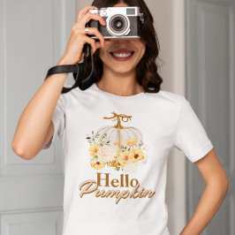Hej Pumpkins , höstblommor T Shirt
