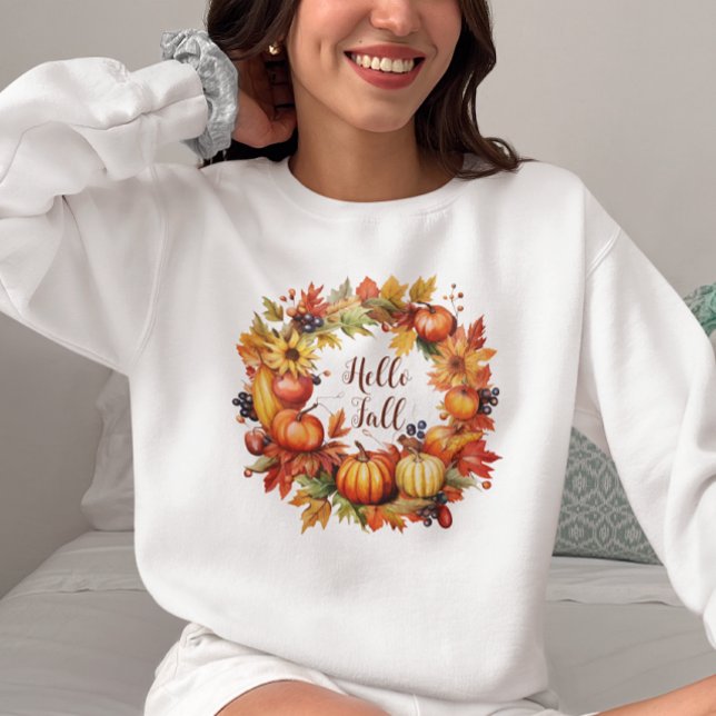 Hej Pumpkins , höstblommor T Shirt (Skapare uppladdad)