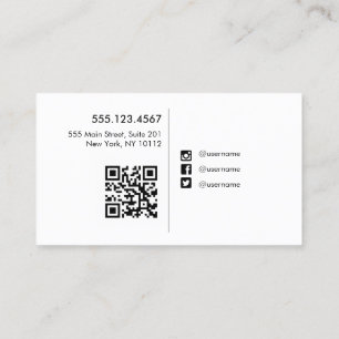 HEJ QR-kod Social Media Icons Networking Busi Visitkort
