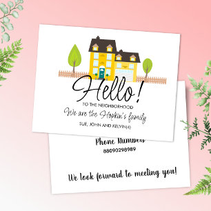 Hej,Redigerbart Vi är nya i grannskapet Postc Vykort