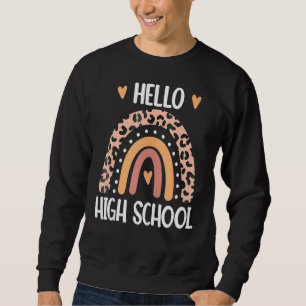Hej Regnbågslärare i högskolan går tillbaka till g Lång Ärmad Tröja