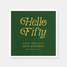 Hej Retro Grönt och Guld 50:e Födelsedagsfesten