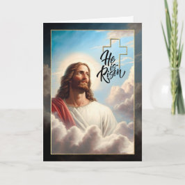 Hej, Risen! Jesus Kristus Painting Påsk Helgkort