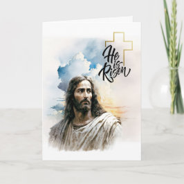 Hej, Risen! Jesus Kristus Painting Påsk Helgkort