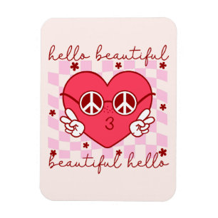 Hej Rosa Heart Magnet