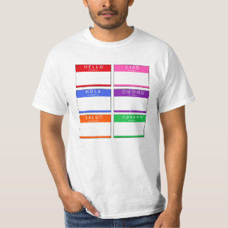 Hej, Salut, Hola, Ciao T Shirt