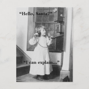 Hej, Santa? - vykort