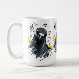 Hej Sassy Pigeon Porträtt – Djärv Handritad Fågel Kaffemugg