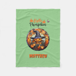 Hej Scary Hallow'en Pumpkin Fleecefilt