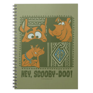Hej Scooby-Doo Tribal Square Graphic Anteckningsbok