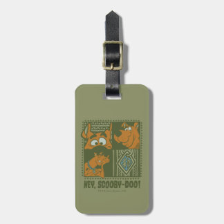 Hej Scooby-Doo Tribal Square Graphic Bagagebricka