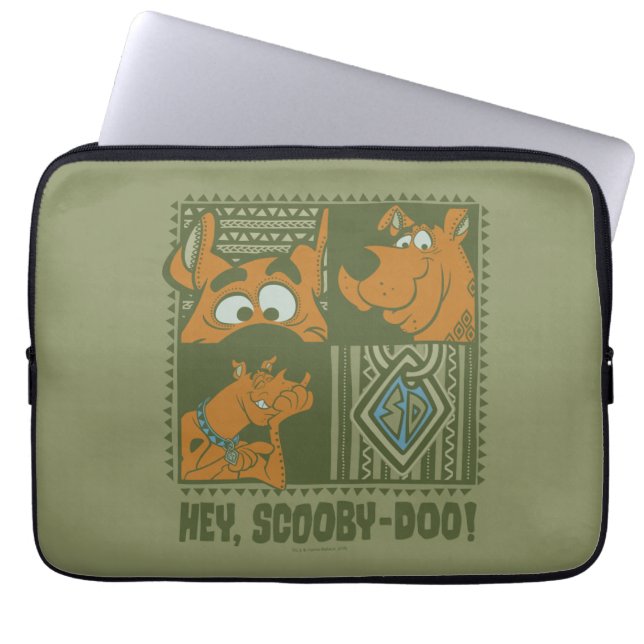Hej Scooby-Doo Tribal Square Graphic Laptop Fodral (Framsidan)