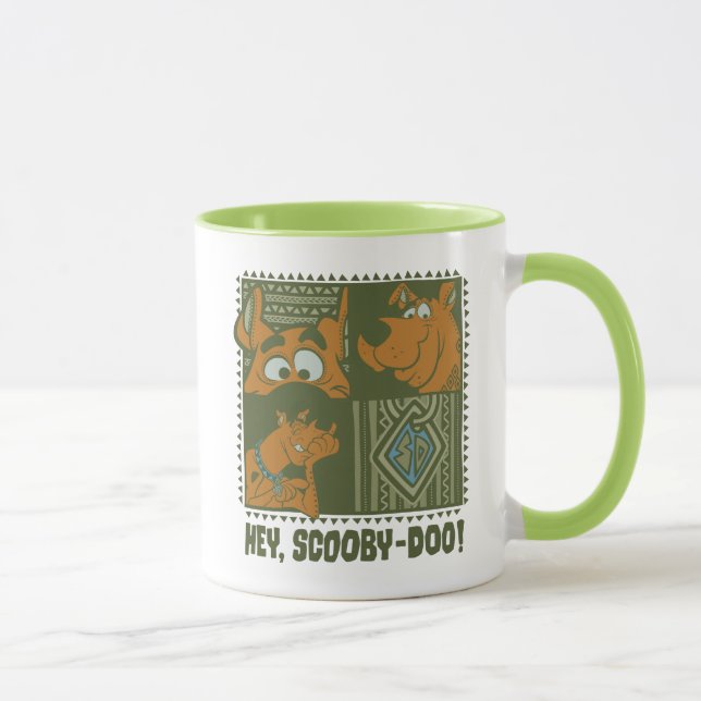 Hej Scooby-Doo Tribal Square Graphic Mugg (Höger)