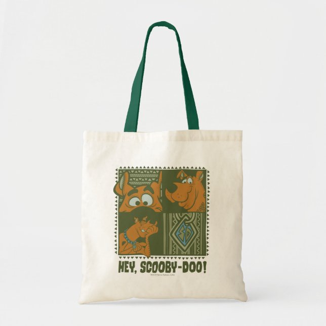 Hej Scooby-Doo Tribal Square Graphic Tygkasse (Framsidan)