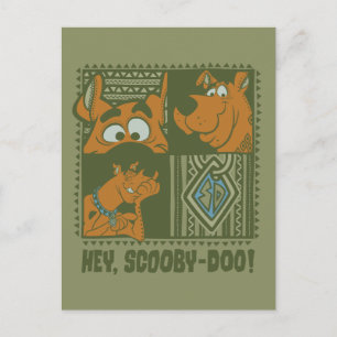 Hej Scooby-Doo Tribal Square Graphic Vykort