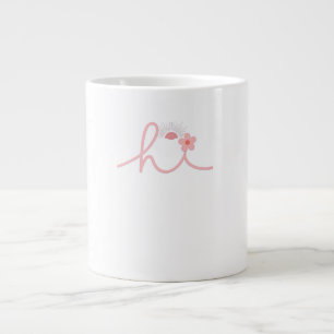"hej" Script Mountain Sunset Design Jumbo Mugg