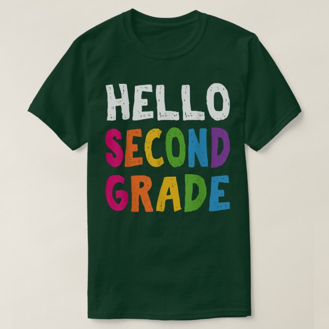Hej Second Klass Back to school Second Teacher G T Shirt (Design framsida)
