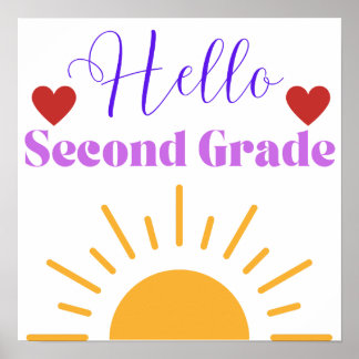 "Hej Second Klass" Sunshine Classroom Poster