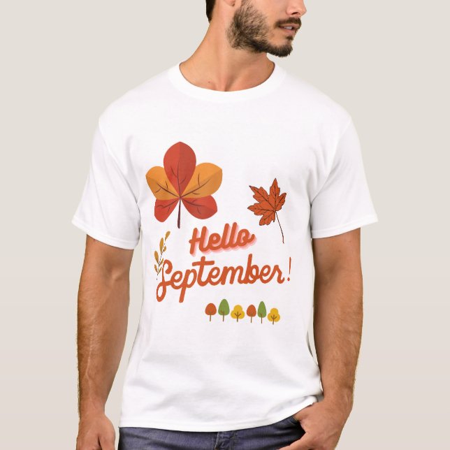 HEJ SEPTEMBRE VELCOME AUTUMN T SHIRT (Framsida)