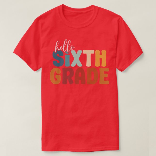 Hej Sith Klass Boho Stil Back to school Student T Shirt (Design framsida)