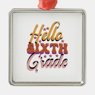Hej sjätte Klass Julgransprydnad Metall
