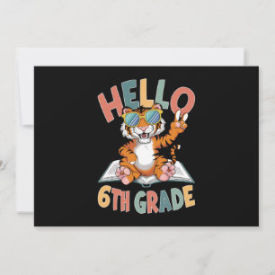 Hej Sjätte Klass Tiger Älskare Hback to School Inbjudningar