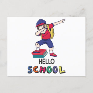 Hej skola vykort