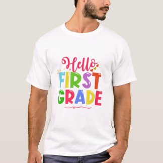 Hej Skolans sjätte Klass Back to school-6e-dag T Shirt
