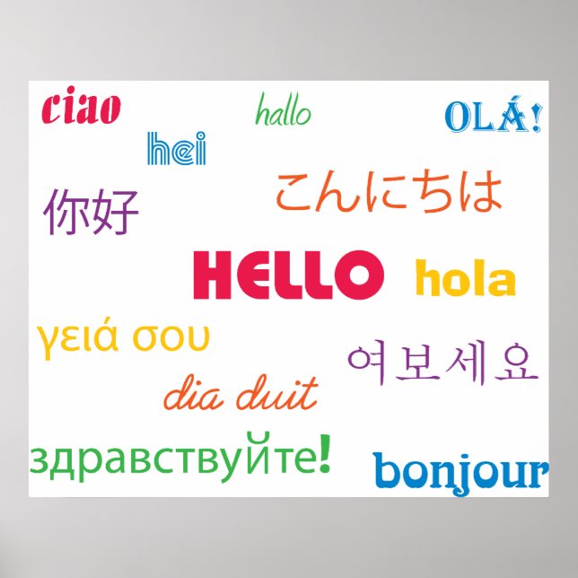 Hej Skriv ut Poster (Framsidan)