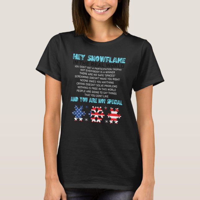 Hej Snowflake, den verkliga världens ynka veteran T Shirt (Framsida)