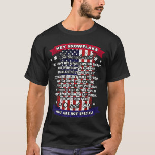 Hej Snowflake Proud Army Pappa Gift T Shirt