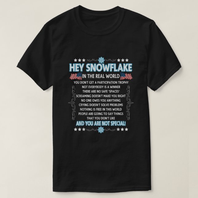 Hej Snowflake-världen. T Shirt (Design framsida)