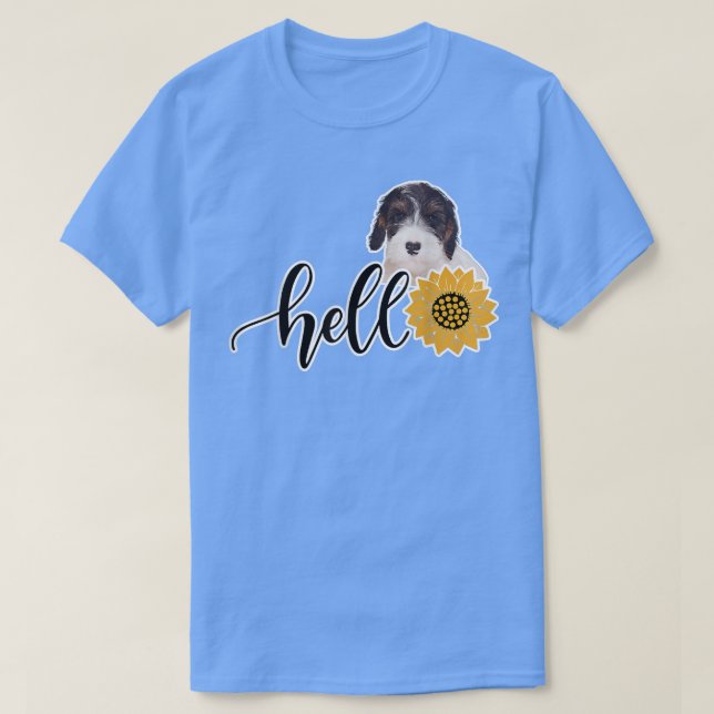 Hej Solros Sealyham Terrier T Shirt (Design framsida)