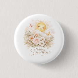 Hej Solsken Blommig Solknapp Knapp