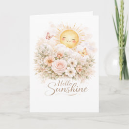 Hej Solsken – Söt Positiv Solskenscitat  Kort