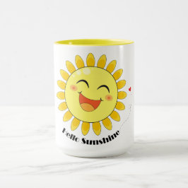 Hej Solsken Söt Sol Doodle Positiv Vibe Konst Mugg