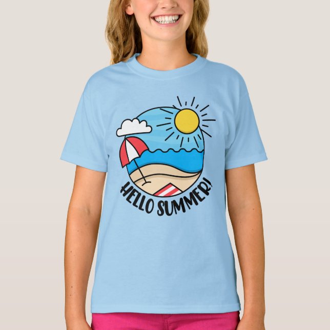 Hej Sommar 2 T Shirt (Framsida)
