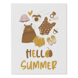 Hej Sommar Barnkammare Konst Dekor
