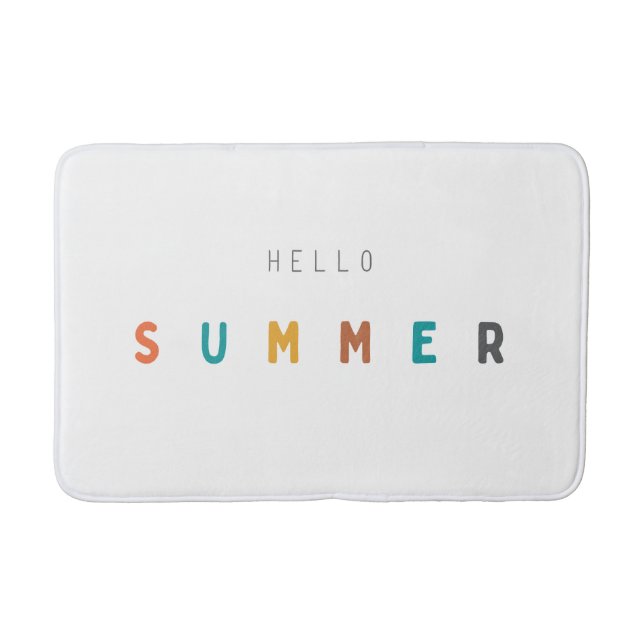 hej sommar Bath Mat modern Badrumsmatta (Framsidan)