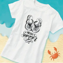 Hej sommar flip flops t-shirt